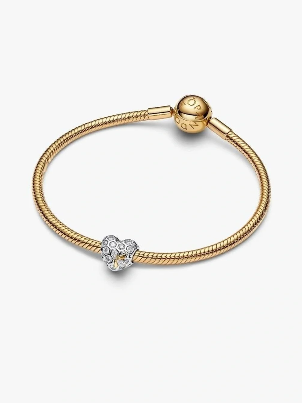 Pandora Bridgerton Honeycomb & Bee Heart Charm